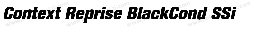 Context Reprise BlackCond SSi Black字体转换